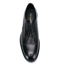 schwarze Leder Derby Schuhe von Paul Smith