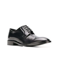 schwarze Leder Derby Schuhe von Paul Smith