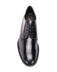 schwarze Leder Derby Schuhe von Paul Smith