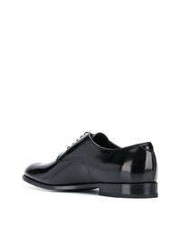 schwarze Leder Derby Schuhe von Doucal's