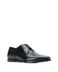 schwarze Leder Derby Schuhe von Dolce & Gabbana