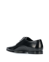 schwarze Leder Derby Schuhe von Dolce & Gabbana