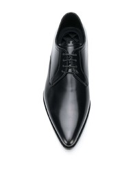 schwarze Leder Derby Schuhe von Dolce & Gabbana