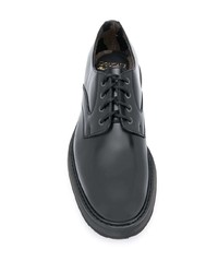 schwarze Leder Derby Schuhe von Doucal's