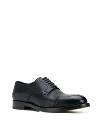 schwarze Leder Derby Schuhe von Doucal's