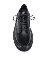 schwarze Leder Derby Schuhe von Marsèll