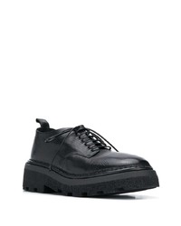 schwarze Leder Derby Schuhe von Marsèll