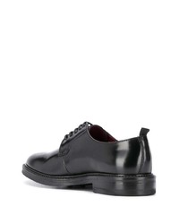 schwarze Leder Derby Schuhe von Corneliani