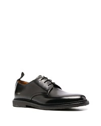 schwarze Leder Derby Schuhe von Common Projects