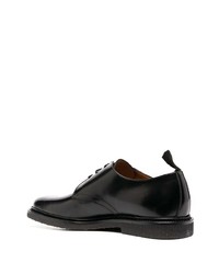 schwarze Leder Derby Schuhe von Common Projects