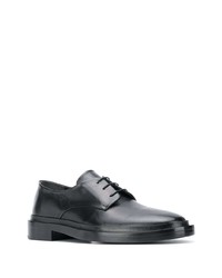 schwarze Leder Derby Schuhe von Jil Sander
