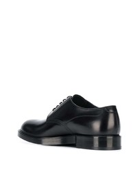 schwarze Leder Derby Schuhe von Dolce & Gabbana