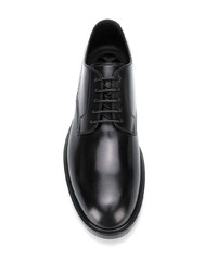 schwarze Leder Derby Schuhe von Dolce & Gabbana