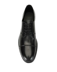 schwarze Leder Derby Schuhe von Bally