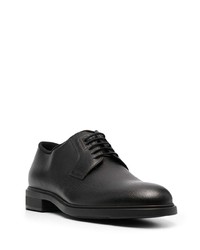 schwarze Leder Derby Schuhe von BOSS HUGO BOSS