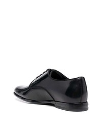 schwarze Leder Derby Schuhe von Dolce & Gabbana