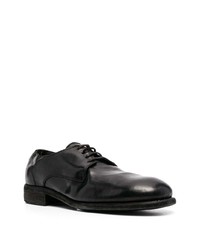 schwarze Leder Derby Schuhe von Guidi