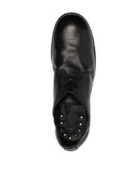 schwarze Leder Derby Schuhe von Guidi