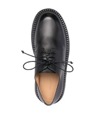 schwarze Leder Derby Schuhe von Marsèll