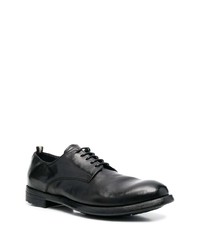 schwarze Leder Derby Schuhe von Officine Creative