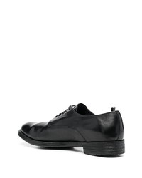 schwarze Leder Derby Schuhe von Officine Creative