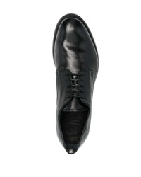 schwarze Leder Derby Schuhe von Officine Creative