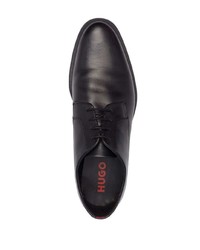 schwarze Leder Derby Schuhe von BOSS