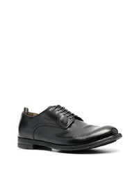 schwarze Leder Derby Schuhe von Officine Creative