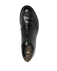 schwarze Leder Derby Schuhe von Officine Creative