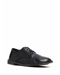 schwarze Leder Derby Schuhe von Moma