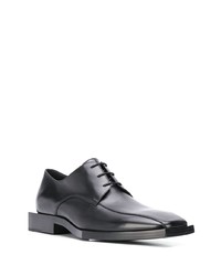 schwarze Leder Derby Schuhe von Balenciaga