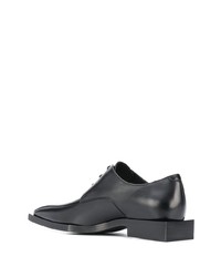 schwarze Leder Derby Schuhe von Balenciaga