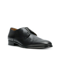 schwarze Leder Derby Schuhe von BOSS HUGO BOSS