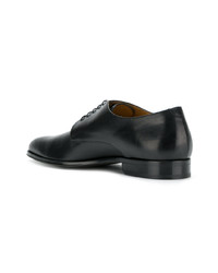 schwarze Leder Derby Schuhe von BOSS HUGO BOSS