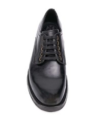 schwarze Leder Derby Schuhe von Dolce & Gabbana