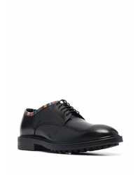 schwarze Leder Derby Schuhe von Paul Smith