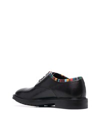 schwarze Leder Derby Schuhe von Paul Smith