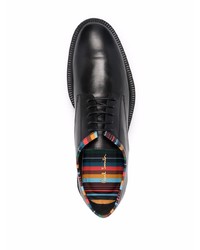 schwarze Leder Derby Schuhe von Paul Smith