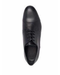 schwarze Leder Derby Schuhe von Corneliani