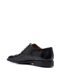 schwarze Leder Derby Schuhe von Corneliani