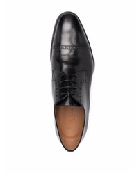 schwarze Leder Derby Schuhe von Corneliani