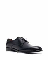 schwarze Leder Derby Schuhe von Corneliani