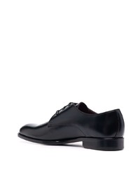 schwarze Leder Derby Schuhe von Corneliani