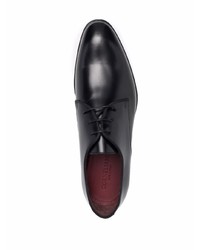 schwarze Leder Derby Schuhe von Corneliani