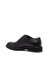 schwarze Leder Derby Schuhe von Emporio Armani