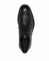 schwarze Leder Derby Schuhe von Emporio Armani