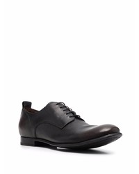 schwarze Leder Derby Schuhe von Officine Creative