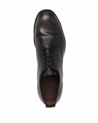 schwarze Leder Derby Schuhe von Officine Creative