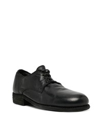 schwarze Leder Derby Schuhe von Guidi