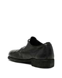 schwarze Leder Derby Schuhe von Guidi